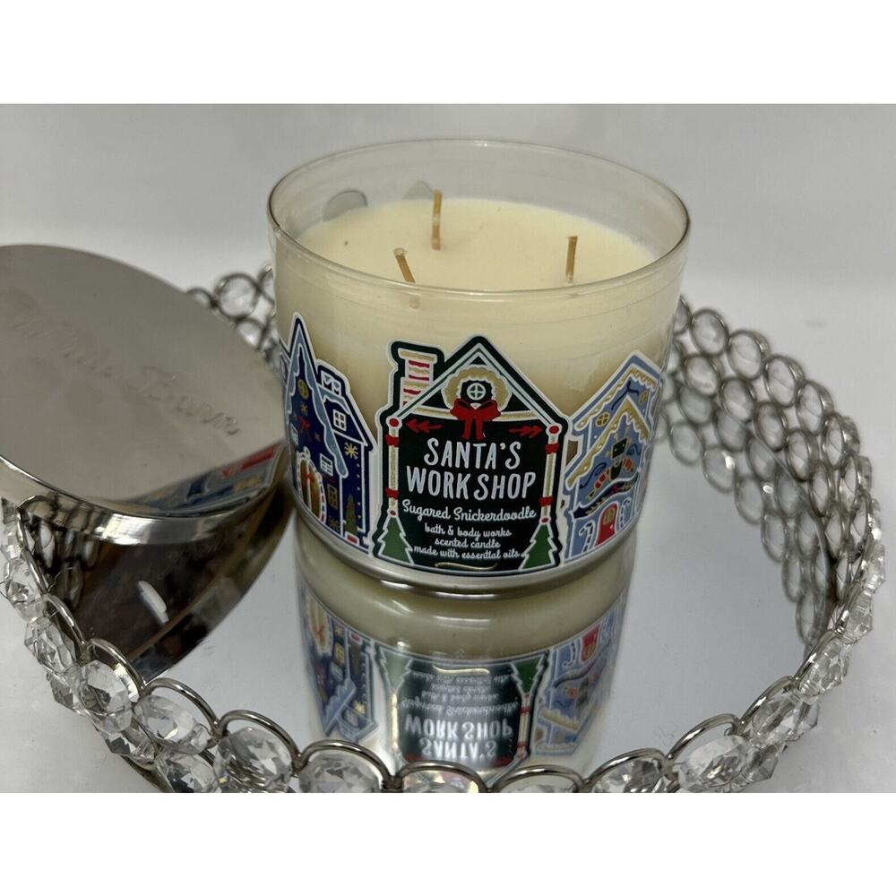 Christmas NEW B&BW, Santa WorkShop Snickerdoodle 3 Wick Candle-Limited 2020